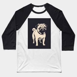 Pug Dog 1 - Japanese Old Vintage Baseball T-Shirt